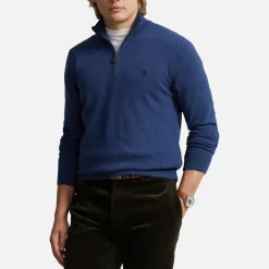 Knitwear|Polo Ralph Lauren Merino Wool Half-Zip Jumper - XXL