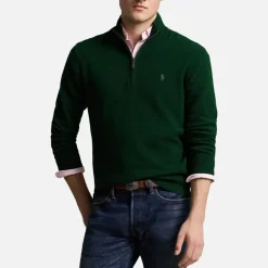 Knitwear|Polo Ralph Lauren Merino Wool Half-Zip Jumper - XXL