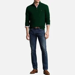 Knitwear|Polo Ralph Lauren Merino Wool Half-Zip Jumper - XXL