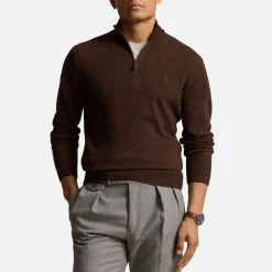 Knitwear|Polo Ralph Lauren Merino Wool Half-Zip Jumper - XL