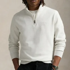 Sweatshirts|Polo Ralph Lauren Performance Lightweight Cotton-Blend Quarter-Zip Jumper - S