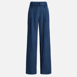 Trousers|Co-Ord Sets|Polo Ralph Lauren Pinstripe Twill Trousers - UK 6