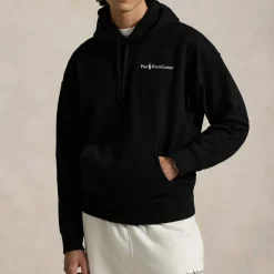 Sweatshirts|MARANT Polo Ralph Lauren Printed Logo Cotton-Blend Jersey Hoodie - M