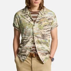 Shirts|Shirts|Polo Ralph Lauren Printed Rayon Relaxed-Fit Shirt - L