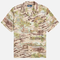 Shirts|Shirts|Polo Ralph Lauren Printed Rayon Relaxed-Fit Shirt - L