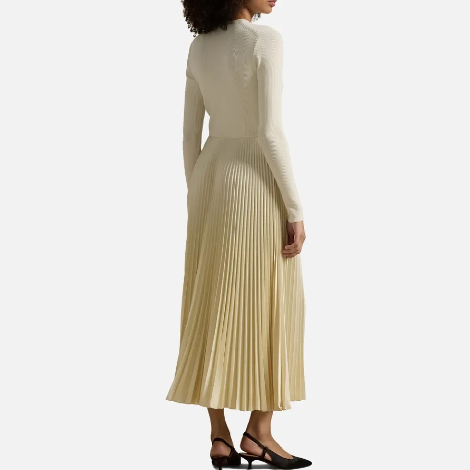 Dresses|Dresses|Dr. Martens Polo Ralph Lauren Ribbed-Knit Plissé Dress - XS