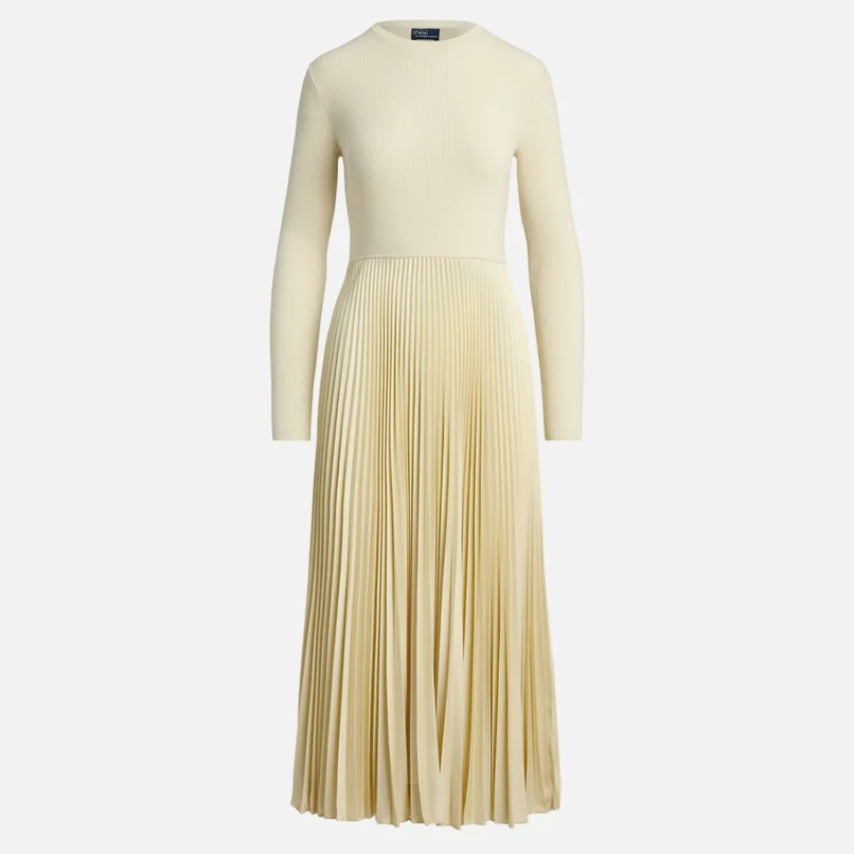 Dresses|Dresses|Dr. Martens Polo Ralph Lauren Ribbed-Knit Plissé Dress - XS