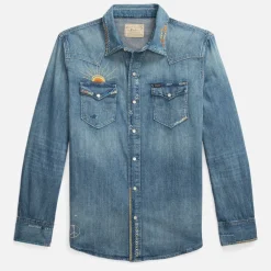 Shirts|Shirts|Dr. Martens Polo Ralph Lauren RL Western Denim Shirt - XXL