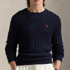 Knitwear|Birkenstock Polo Ralph Lauren Roving Cotton Cable-Knit Jumper - XL