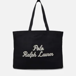 Bags|Holiday Bags|Polo Ralph Lauren Script Cotton-Canvas Tote Bag