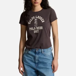 Loungewear|T-Shirts And Tops|Polo Ralph Lauren Sketch Bear Cotton-Jersey T-Shirt - M