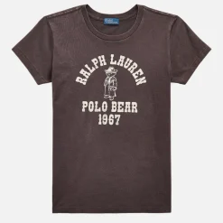 Loungewear|T-Shirts And Tops|Polo Ralph Lauren Sketch Bear Cotton-Jersey T-Shirt - M