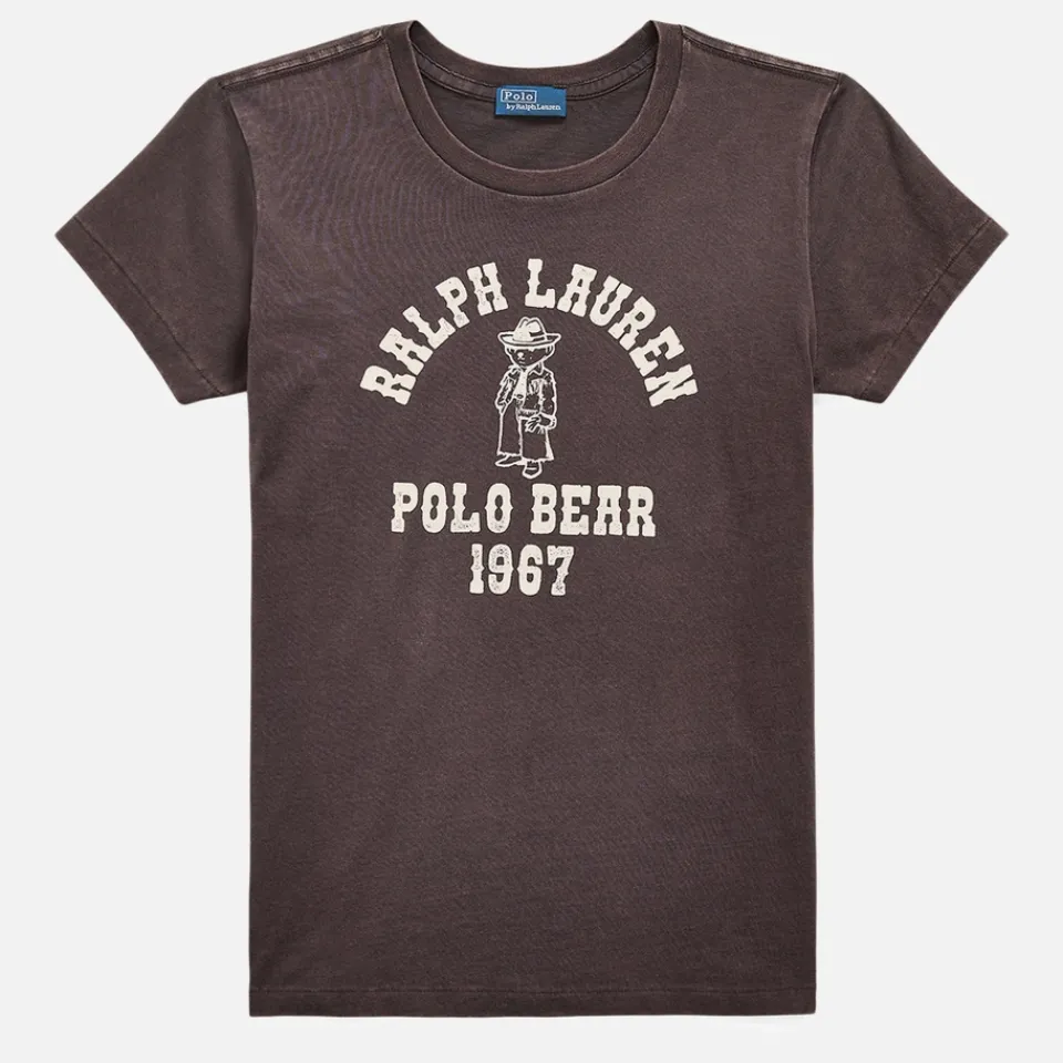 Loungewear|T-Shirts And Tops|Polo Ralph Lauren Sketch Bear Cotton-Jersey T-Shirt - M