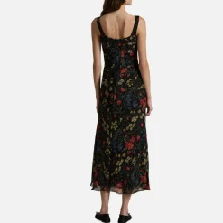 Dresses|Dresses|De La Vali Polo Ralph Lauren Sleeveless Floral-Print Chiffon Dress - UK 8