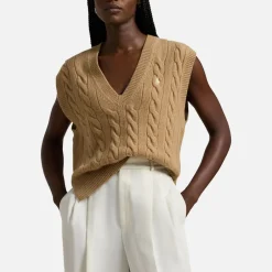 Loungewear|Knitwear|Hoka One One Polo Ralph Lauren Sleeveless Wool-Blend Jumper - XS