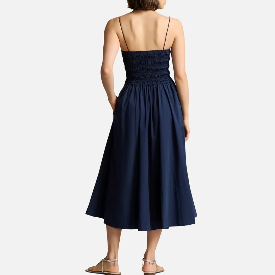 Dresses|Dresses|Dr. Martens Polo Ralph Lauren Smocked Cotton Midi Dress - L
