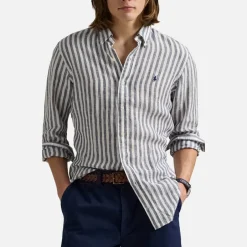Shirts|Shirts|Dr. Martens Polo Ralph Lauren Striped Linen Shirt - S