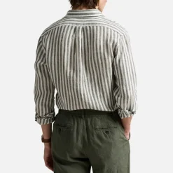 Shirts|Shirts|Dr. Martens Polo Ralph Lauren Striped Linen Shirt - S