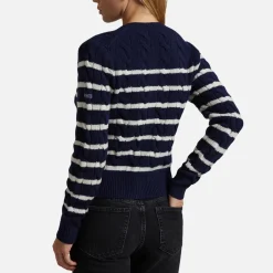Knitwear|Dr. Martens Polo Ralph Lauren Striped Cable-Knit Cardigan - XS