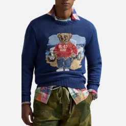 Knitwear|Dr. Martens Polo Ralph Lauren Surfer Bear Cotton Knit Jumper - S