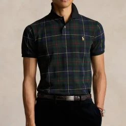 Polo Shirts|Polo Ralph Lauren Tartan Cotton-Piqué Polo Shirt - S