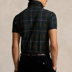 Polo Shirts|Polo Ralph Lauren Tartan Cotton-Piqué Polo Shirt - S