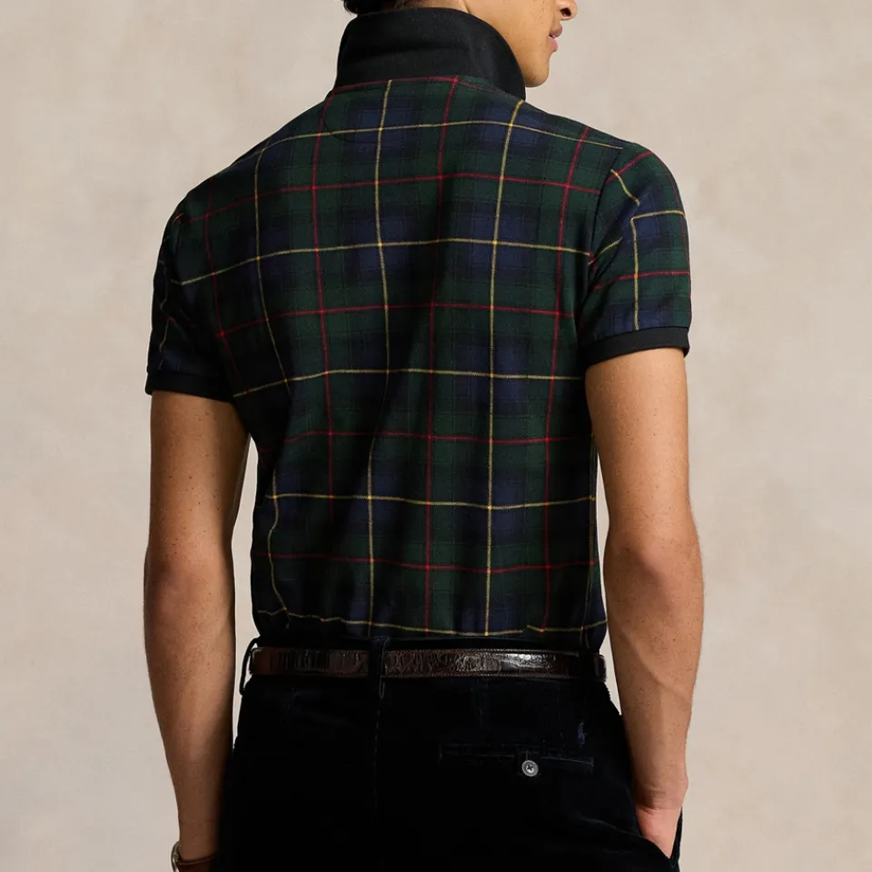 Polo Shirts|Polo Ralph Lauren Tartan Cotton-Piqué Polo Shirt - S