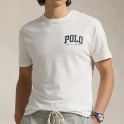Loungewear|T-Shirts|Polo Ralph Lauren Varsity Custom-Fit Cotton-Jersey T-Shirt - S