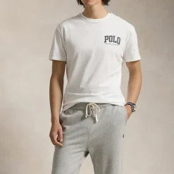 Loungewear|T-Shirts|Polo Ralph Lauren Varsity Custom-Fit Cotton-Jersey T-Shirt - S