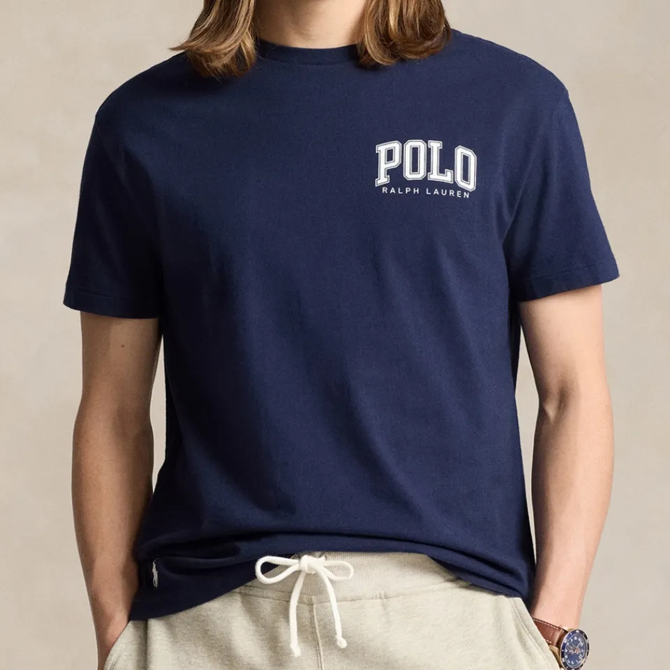 Loungewear|T-Shirts|Dr. Martens Polo Ralph Lauren Varsity Custom-Fit Cotton-Jersey T-Shirt - M
