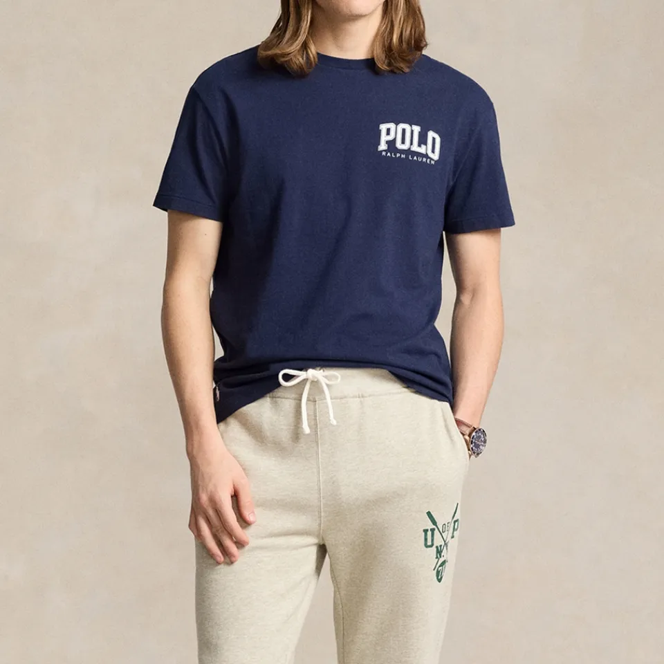 Loungewear|T-Shirts|Dr. Martens Polo Ralph Lauren Varsity Custom-Fit Cotton-Jersey T-Shirt - M