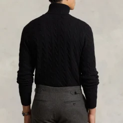 Knitwear|Dr. Martens Polo Ralph Lauren Wool Cashmere-Blend Cable Knit Jumper - L