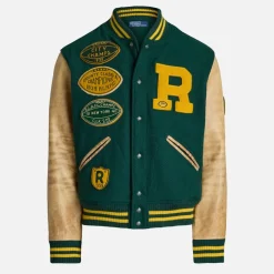 Jackets|Coats|Dr. Martens Polo Ralph Lauren Wool-Blend Varsity Jacket - L