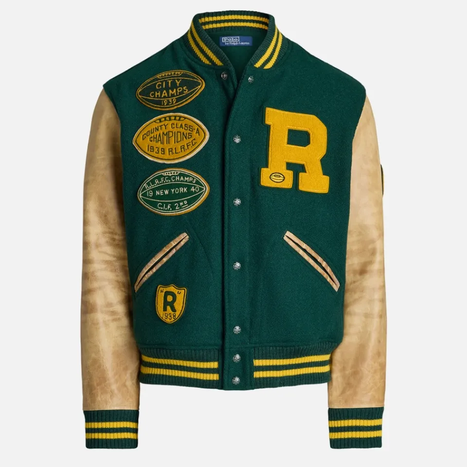 Jackets|Coats|Dr. Martens Polo Ralph Lauren Wool-Blend Varsity Jacket - L