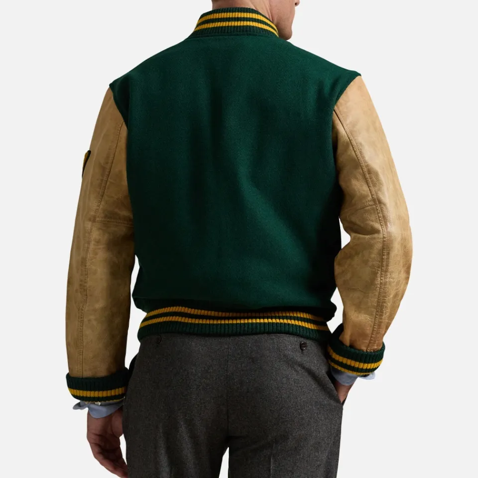 Jackets|Coats|Dr. Martens Polo Ralph Lauren Wool-Blend Varsity Jacket - L
