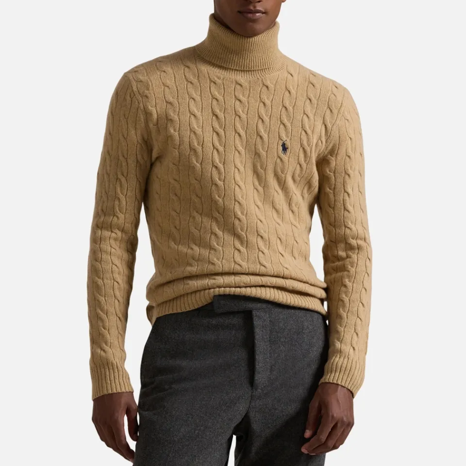 Knitwear|Dr. Martens Polo Ralph Lauren Wool-Blend Cable-Knit Jumper - L