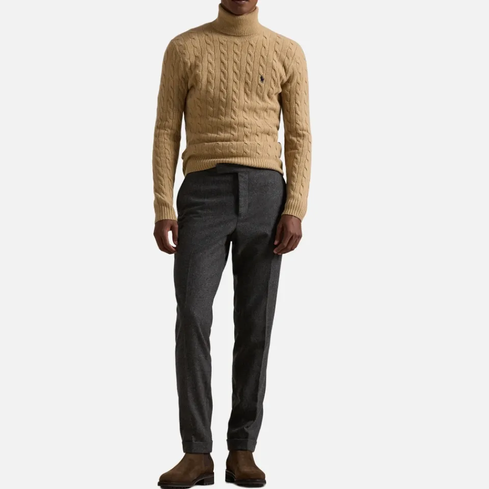 Knitwear|Dr. Martens Polo Ralph Lauren Wool-Blend Cable-Knit Jumper - L