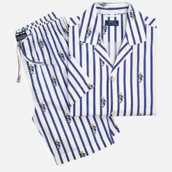 Loungewear|Polo Ralph Lauren Woven Cotton Short Sleeve Bear Pyjama Set - M