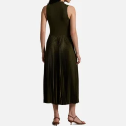 Dresses|Dresses|Dr. Martens Polo Ralph Lauren Wynna Ribbed-Knit Plissé Dress - XS