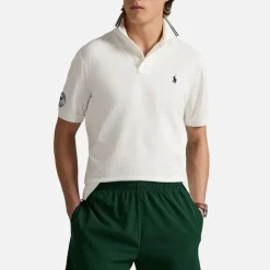 Polo Shirts|Dr. Martens Polo Ralph Lauren x Wimbledon Cotton Mesh Polo Shirt - M