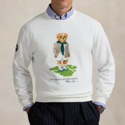 Sweatshirts|Dr. Martens Polo Ralph Lauren x Wimbledon Bear Cotton-Blend Fleece Jumper - XL