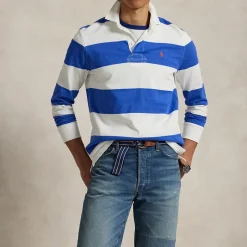T-Shirts|T-Shirts|RIXO Polo Ralph Lauren Yarn-Dyed Cotton-Jersey Rugby Top - XL
