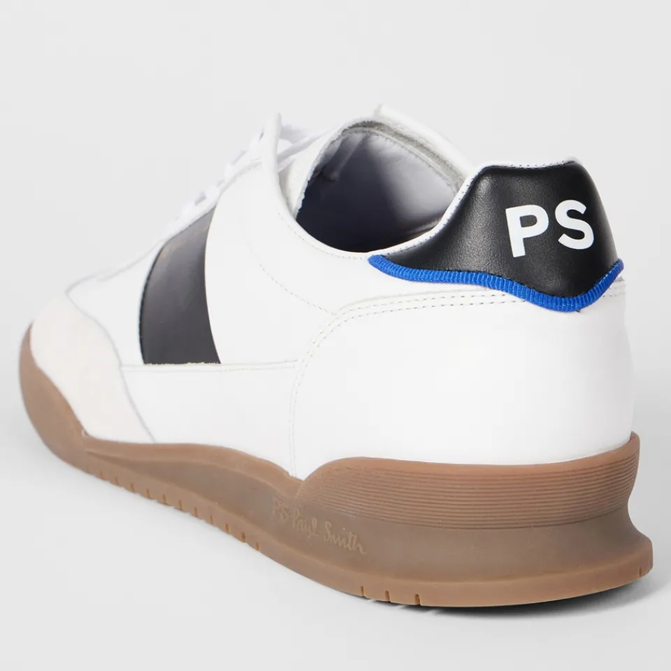 Trainers|Maison Kitsuné PS Paul Smith Men's Dover Twin Leather Trainers - UK 11