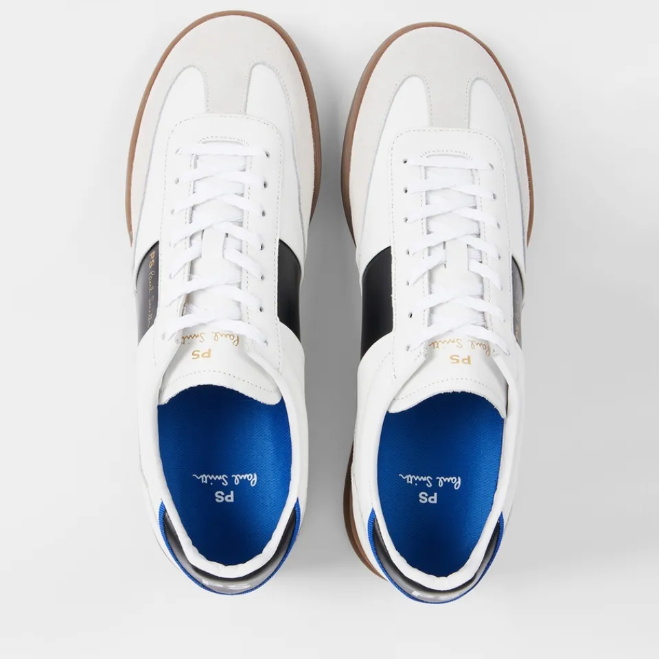 Trainers|Maison Kitsuné PS Paul Smith Men's Dover Twin Leather Trainers - UK 11