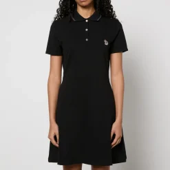 Dresses|Dresses|Dr. Martens PS Paul Smith Zebra Cotton-Piqué Polo Dress