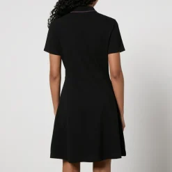 Dresses|Dresses|Dr. Martens PS Paul Smith Zebra Cotton-Piqué Polo Dress