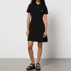 Dresses|Dresses|Dr. Martens PS Paul Smith Zebra Cotton-Piqué Polo Dress