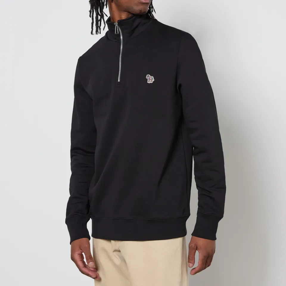 Sweatshirts|Dr. Martens PS Paul Smith Zebra Half Zip Cotton-Jersey Jumper - S