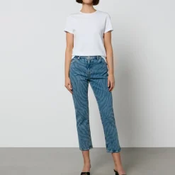 Jeans|Dr. Martens PS Paul Smith Zebra Print Denim Straight-Leg Jeans - W26
