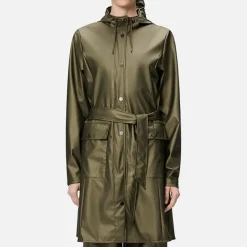 Jackets|Coats|Dr. Martens Rains Curve Matte Shell Long Jacket - XS